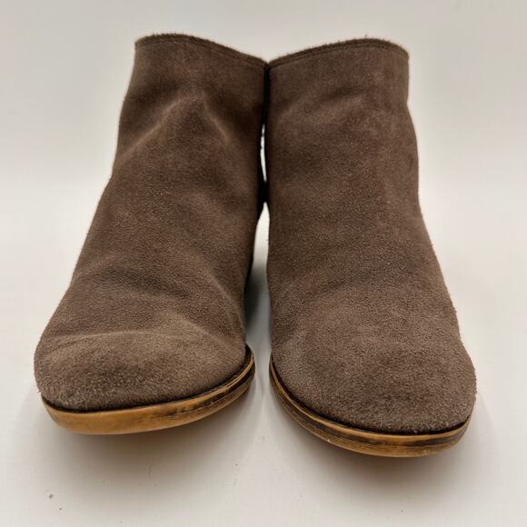 Lucky Brand Suede Leather Grey Bremma Booties Size 5 - Picture 2 of 10